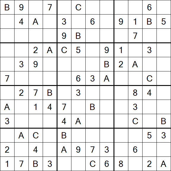 Sudoku 12x12 - Medium