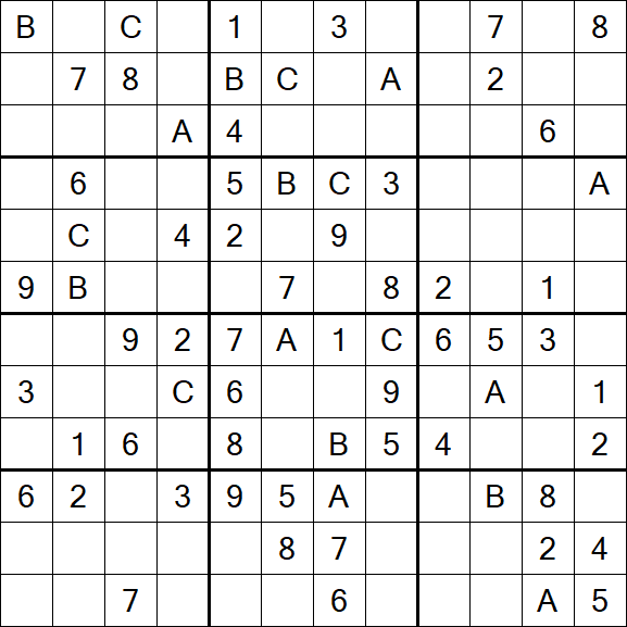 Sudoku 12x12 - Medium