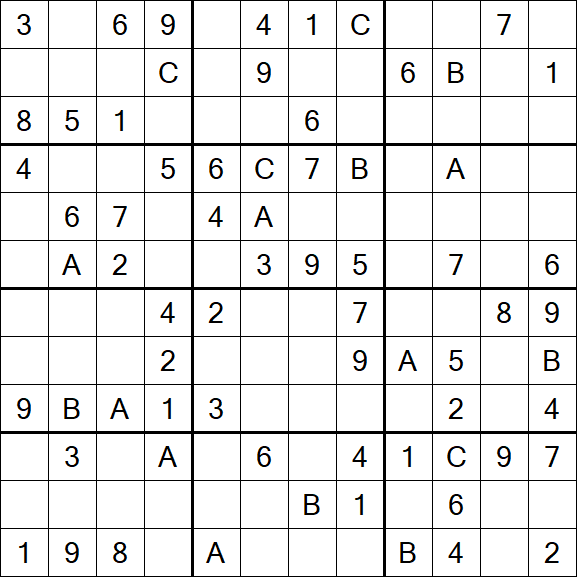 Sudoku 12x12 - Moyen