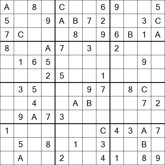 Sudoku 12x12 - Medium
