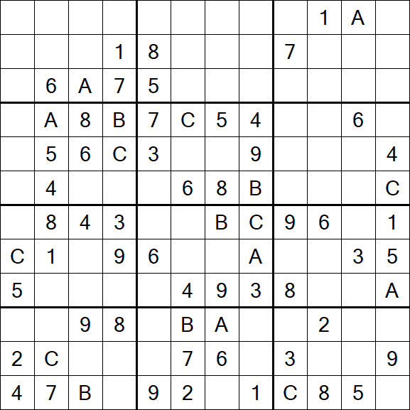 Sudoku 12x12 - Medium