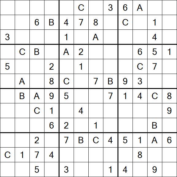 Sudoku 12x12 - Medium