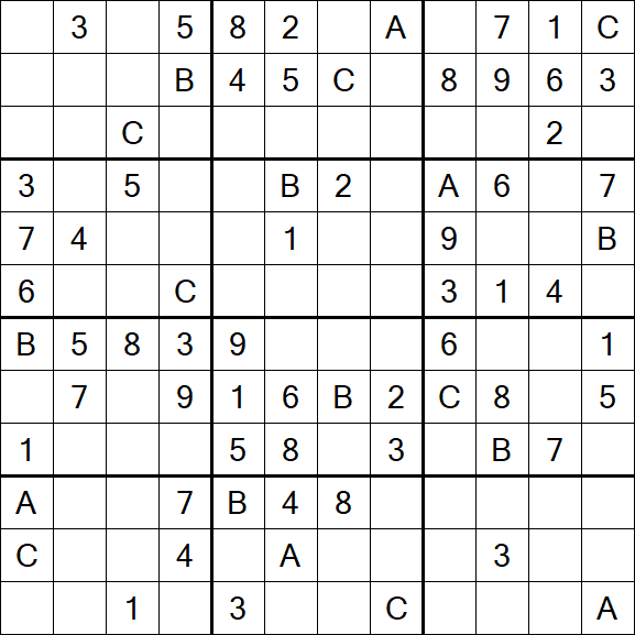 Sudoku 12x12 - Medium