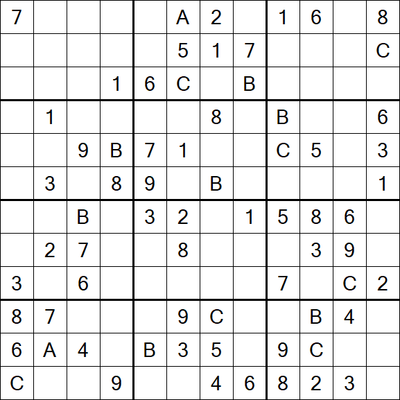 Sudoku 12x12 - Medium