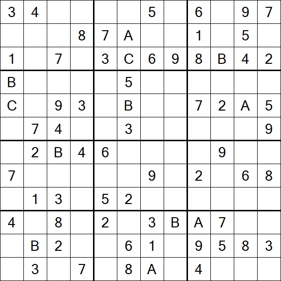Sudoku 12x12 - Medium