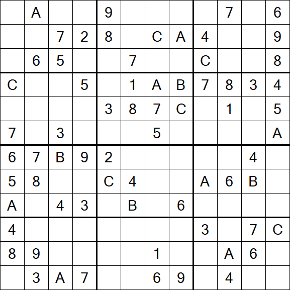 Sudoku 12x12 - Medium