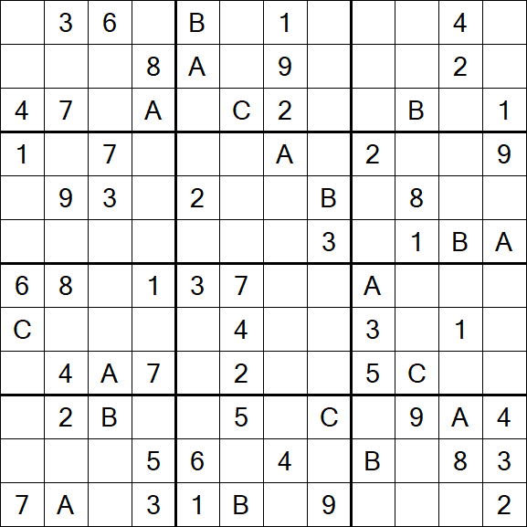 Sudoku 12x12 - Medium
