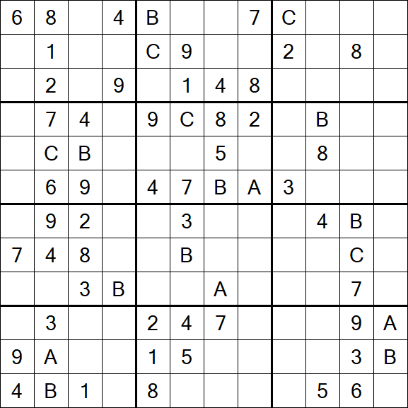 Sudoku 12x12 - Medium