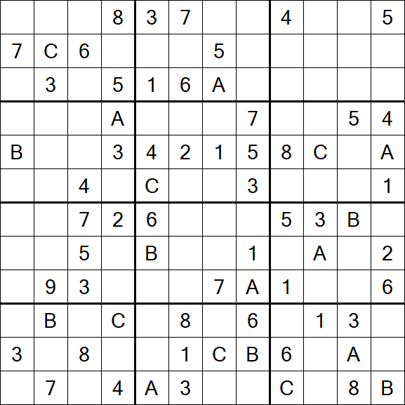 Sudoku 12x12 - Medium