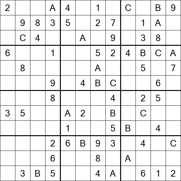 Sudoku 12x12 - Medium