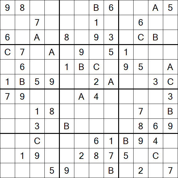 Sudoku 12x12 - Medium