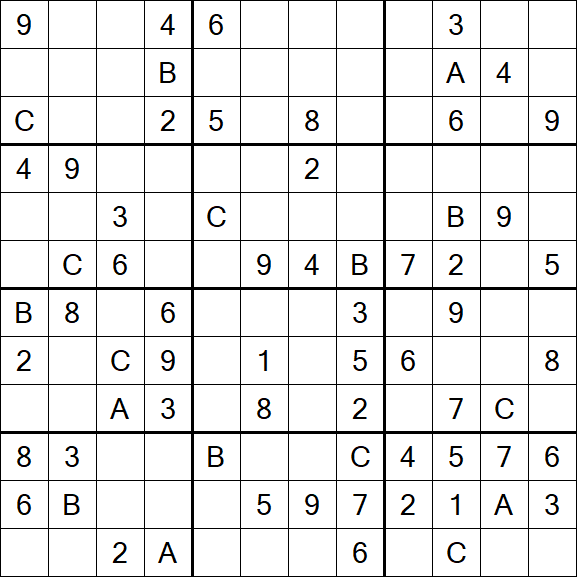 Sudoku 12x12 - Medium
