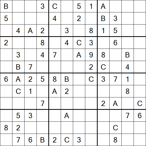 Sudoku 12x12 - Medium