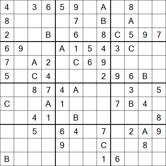 Sudoku 12x12 - Medium