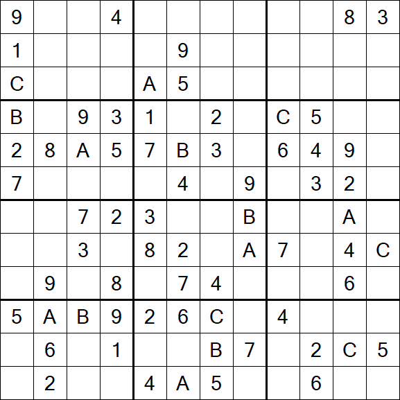 Sudoku 12x12 - Medium