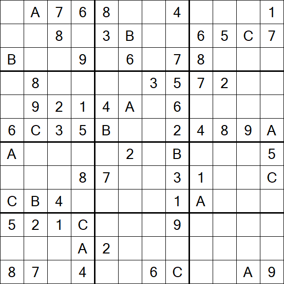 Sudoku 12x12 - Medium