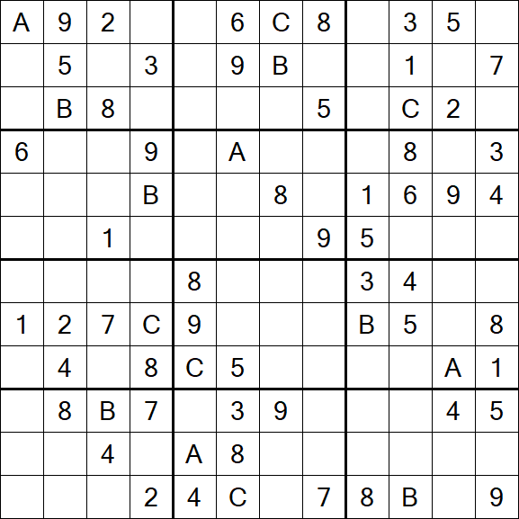 Sudoku 12x12 - Medium