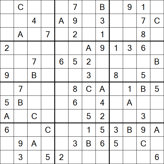 Sudoku 12x12 - Medium