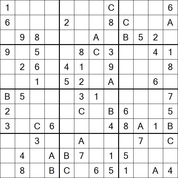 Sudoku 12x12 - Medium