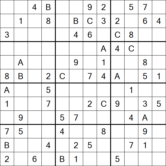 Sudoku 12x12 - Medium