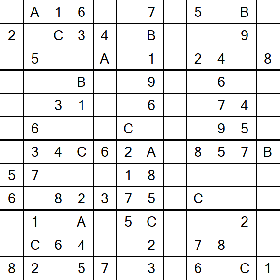 Sudoku 12x12 - Medium