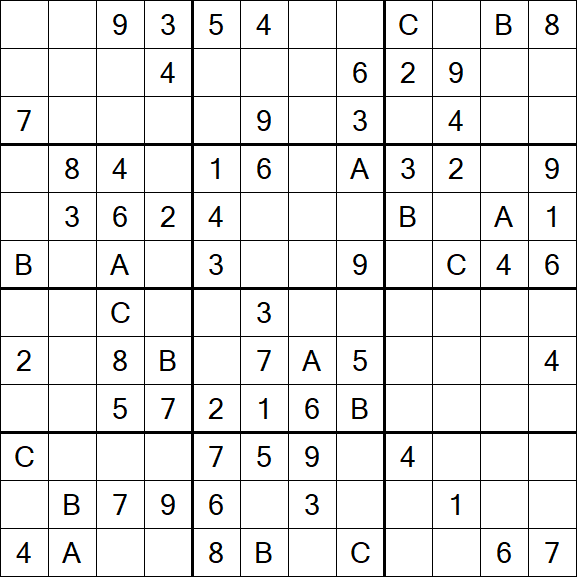 Sudoku 12x12 - Medium