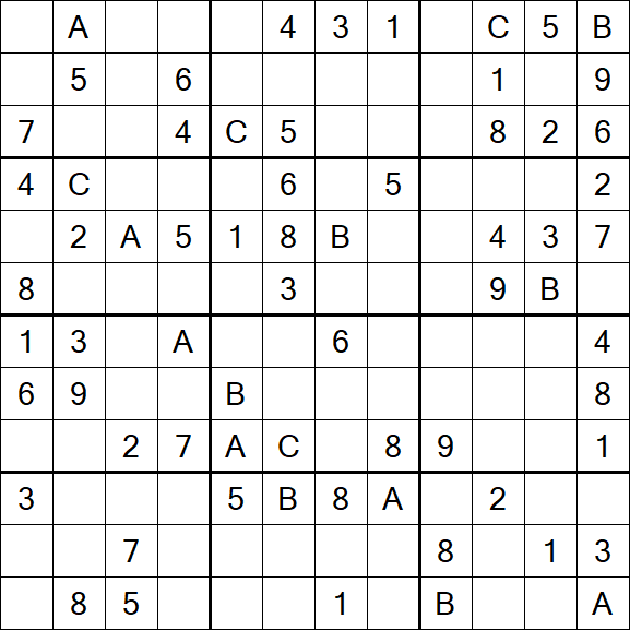 Sudoku 12x12 - Medium