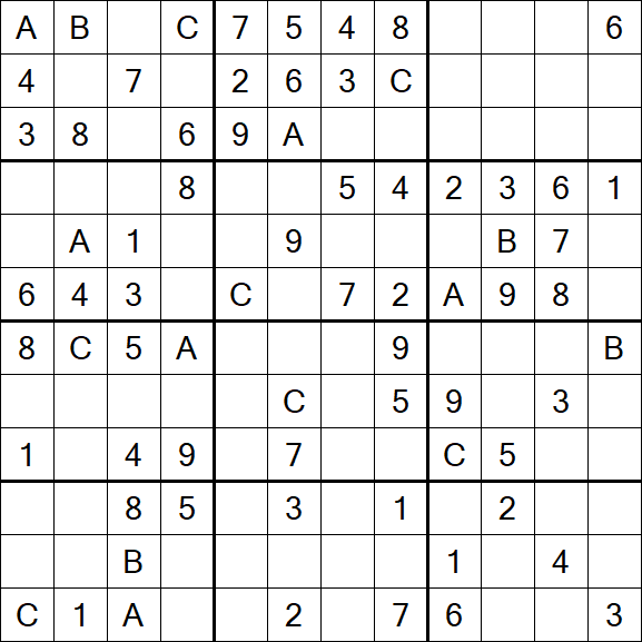 Sudoku 12x12 - Medium