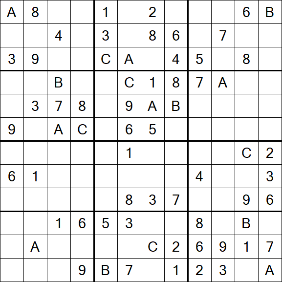 Sudoku 12x12 - Medium
