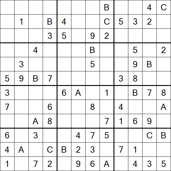 Sudoku 12x12 - Medium