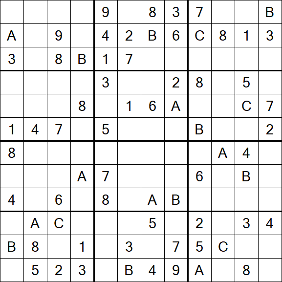 Sudoku 12x12 - Medium