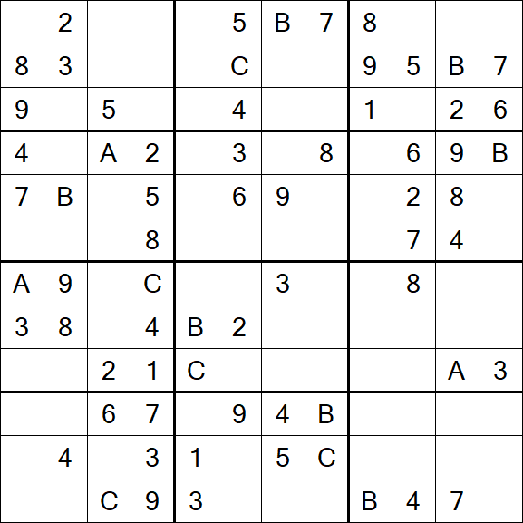 Sudoku 12x12 - Medium
