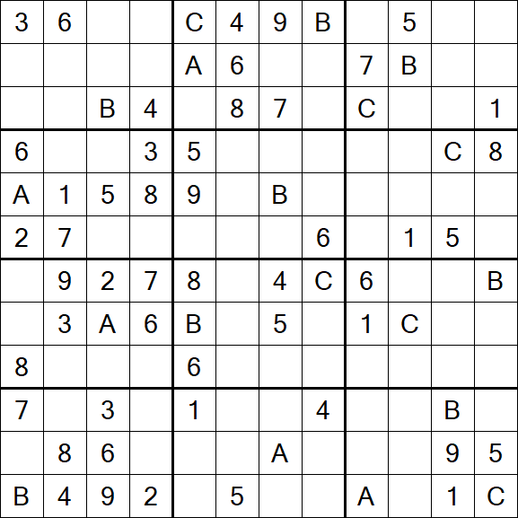 Sudoku 12x12 - Medium