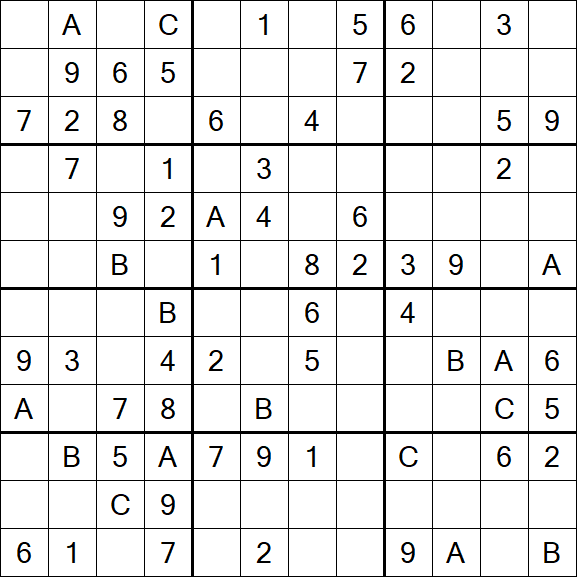 Sudoku 12x12 - Medium