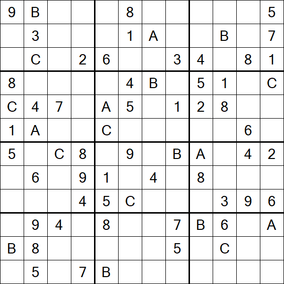 Sudoku 12x12 - Medium