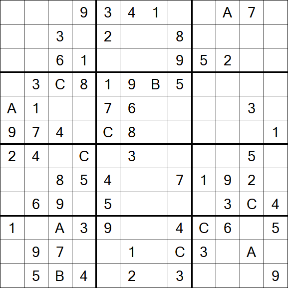 Sudoku 12x12 - Medium