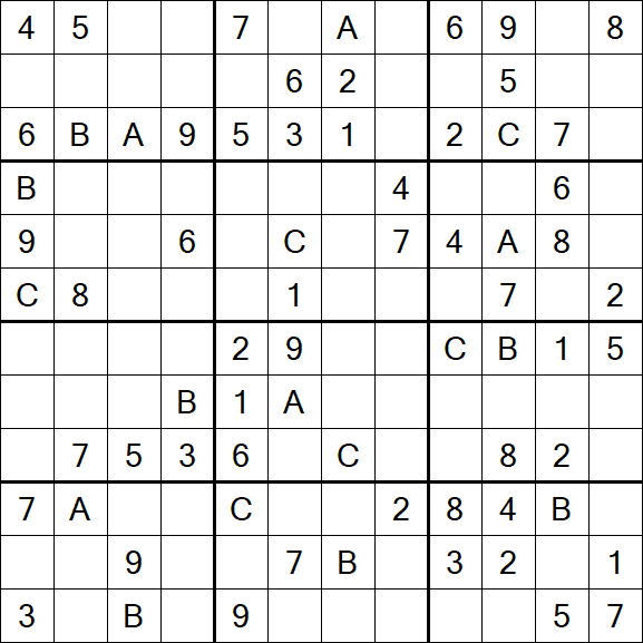 Sudoku 12x12 - Medium