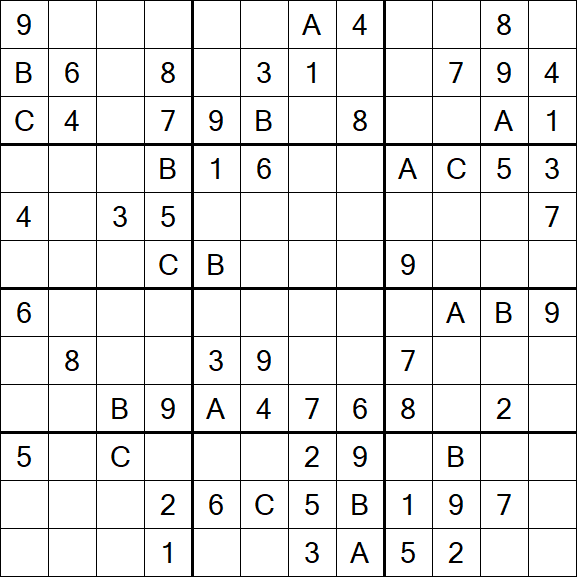 Sudoku 12x12 - Medium