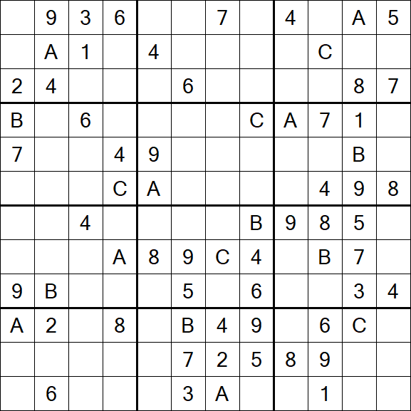 Sudoku 12x12 - Medium