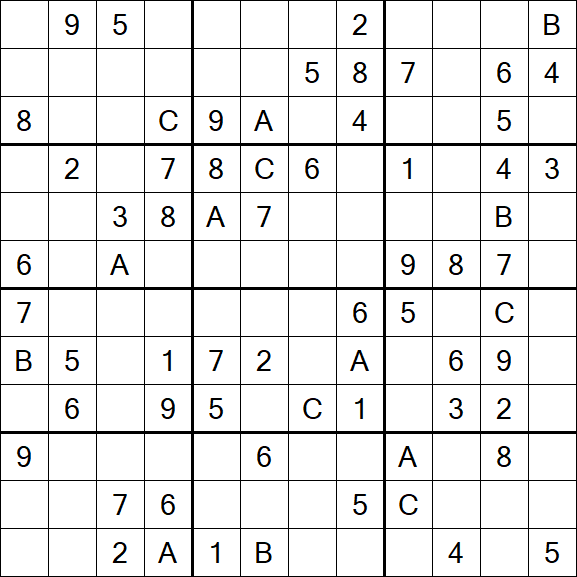 Sudoku 12x12 - Medium