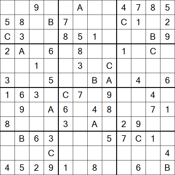 Sudoku 12x12 - Medium