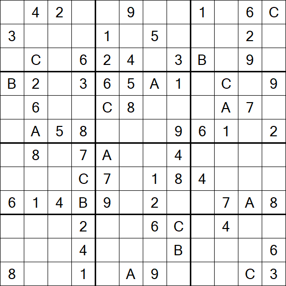 Sudoku 12x12 - Medium