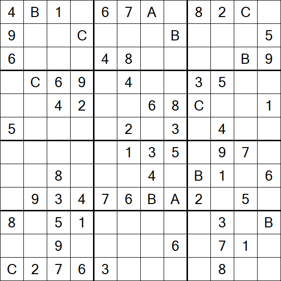 Sudoku 12x12 - Medium