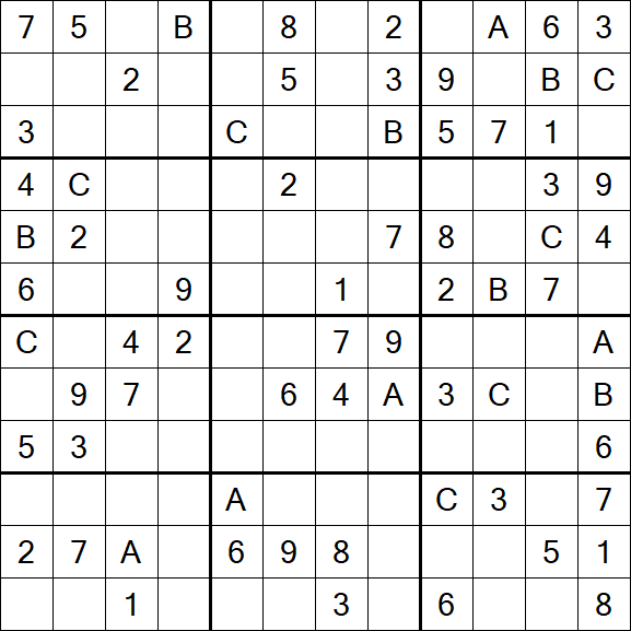 Sudoku 12x12 - Medium