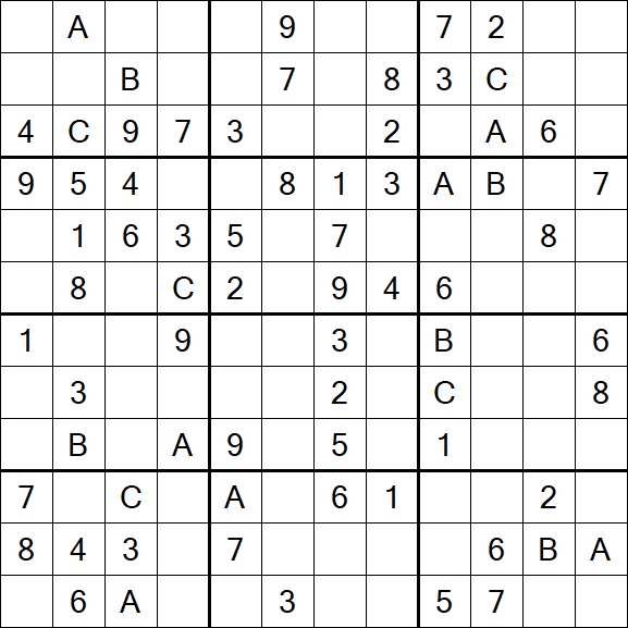 Sudoku 12x12 - Medium