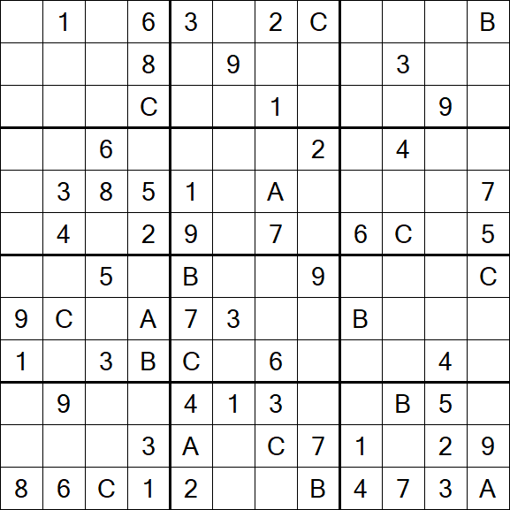 Sudoku 12x12 - Medium