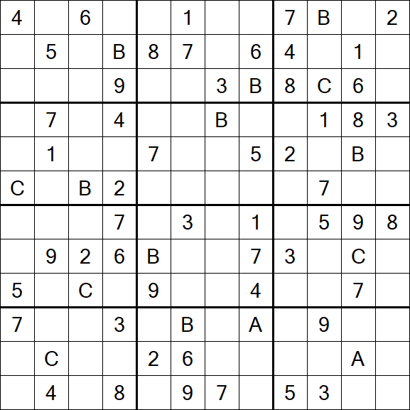Sudoku 12x12 - Medium