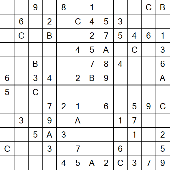 Sudoku 12x12 - Medium