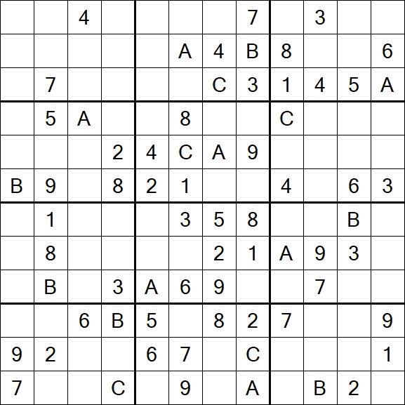 Sudoku 12x12 - Medium
