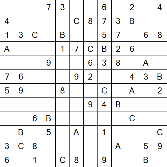 Sudoku 12x12 - Medium